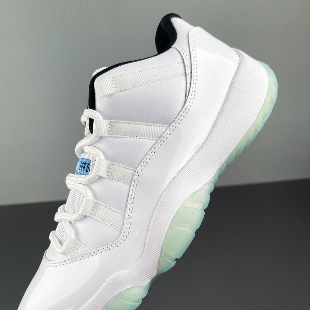 Jordan 11 white legend hot sale blue