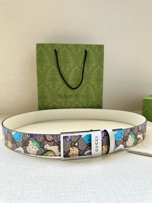 Belt leather 3.8 cm GUCCI GG Marmont