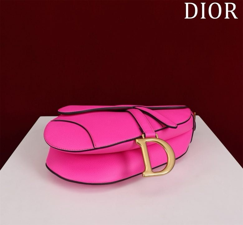 Сумка кожаная Dior Saddle 25 см фото 6