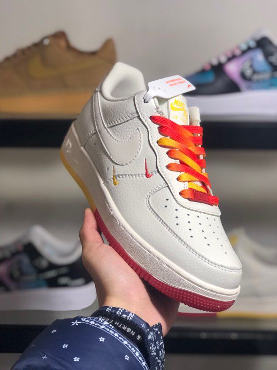 Кросівки  Air Force 1 07 Low Yellow Red Limited