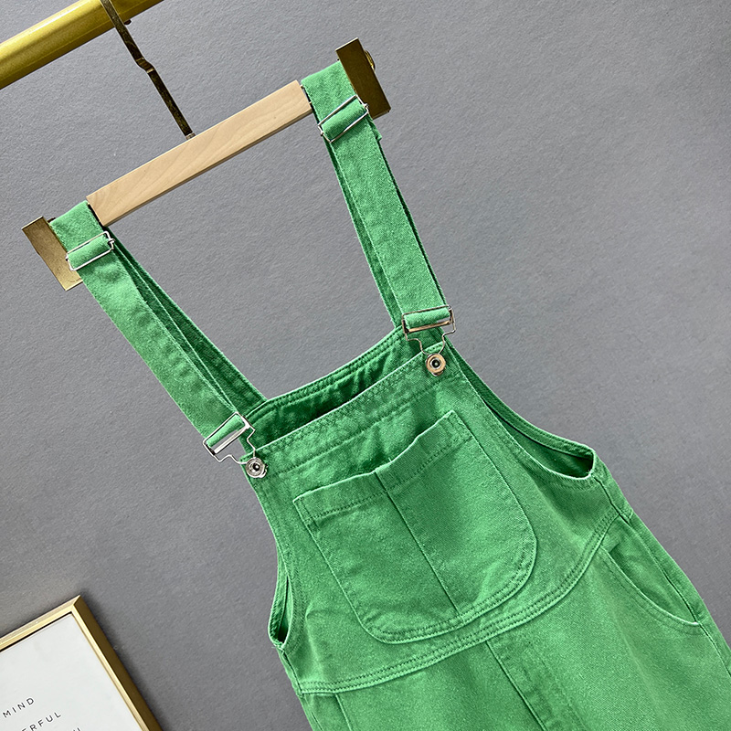 Female jean overalls, free, from high waist фото 3