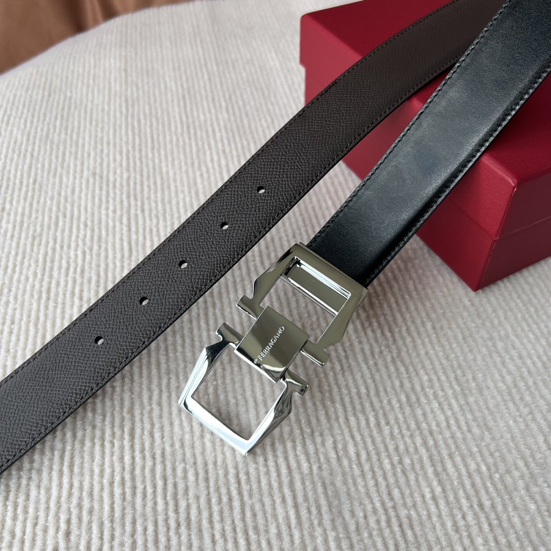 Leather belt 3.5 cm фото 6