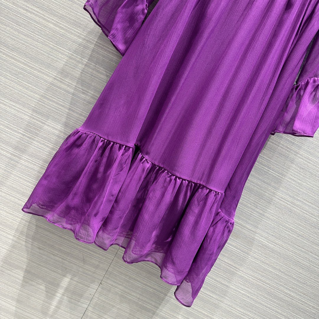 Элегантное фиолетовое платье фото 5