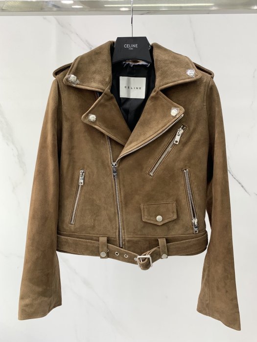 Leather women's jacket