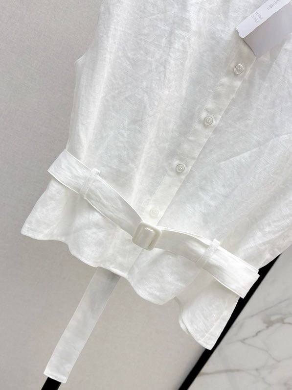 Коротка жіноча сорочка без рукавів фото 2