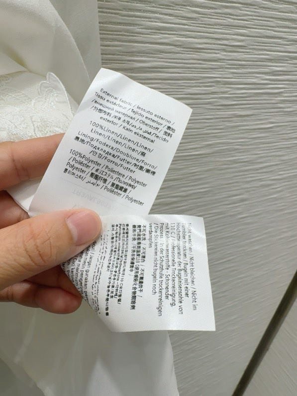 Спідниця лляна біла фото 5