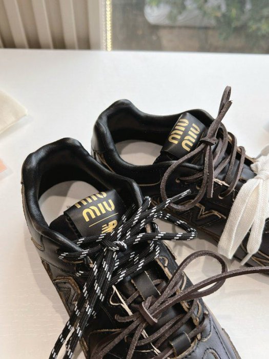 Кросівки шкіряні Miu Miu x New Balance фото 7