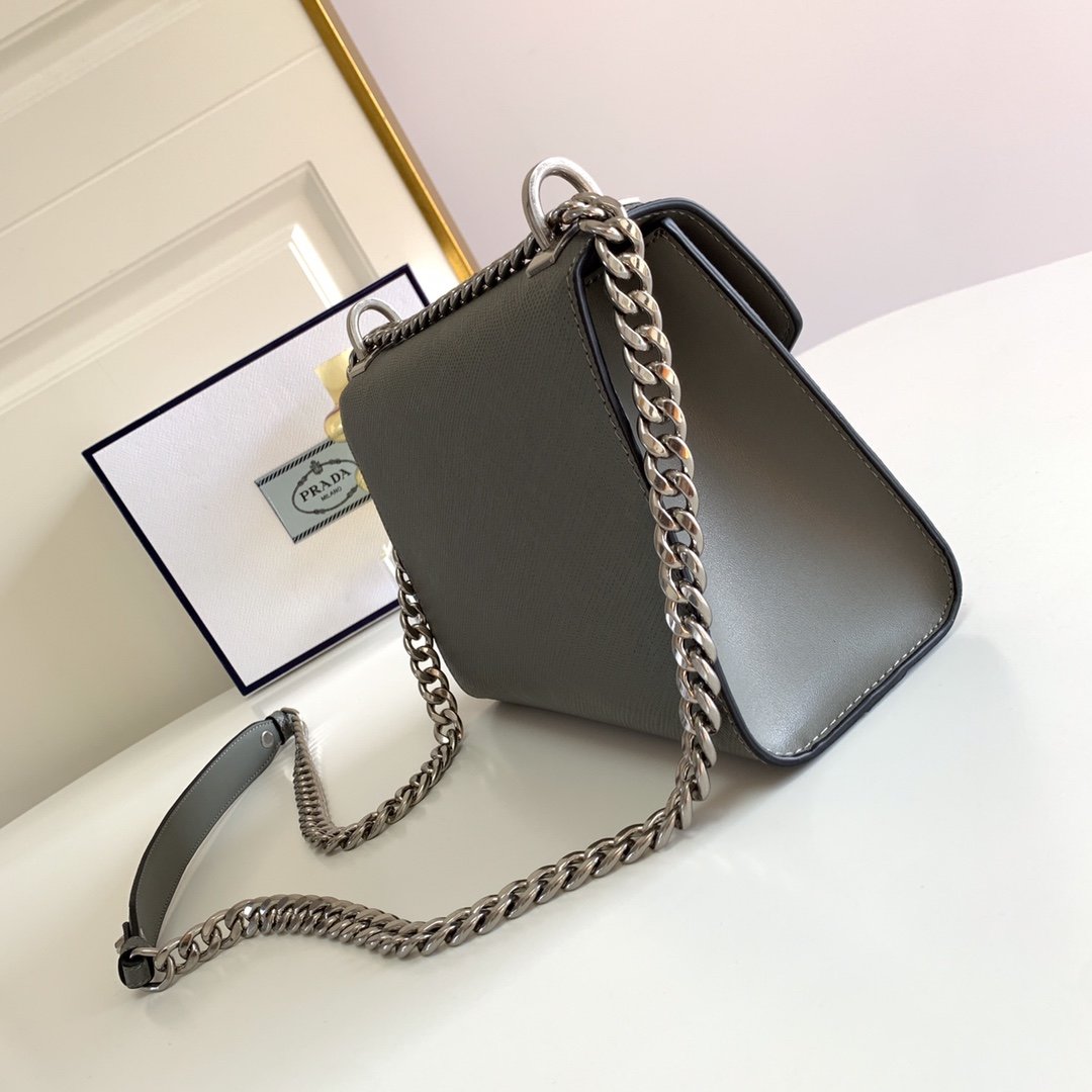 A bag Cipria Saffiano Cuir Leather Bag 1BD127 21 cm фото 2