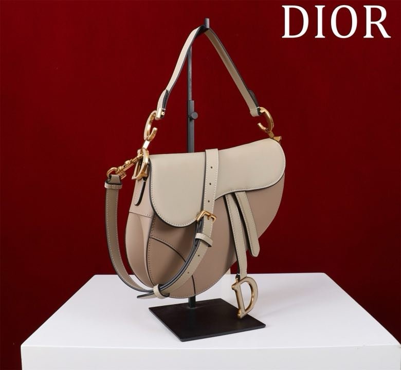 Сумка кожаная Dior Saddle 25 см фото 5
