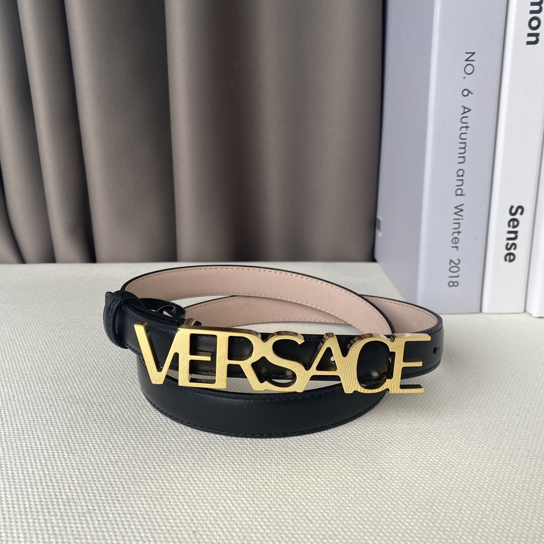 Жіночий ремінь з пряжкою Versace 2 см фото 4