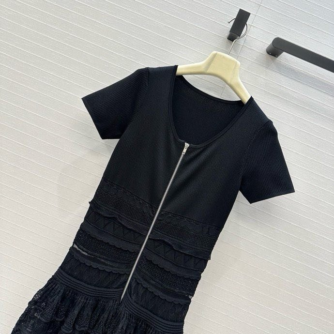 Ажурное трикотажное платье фото 7