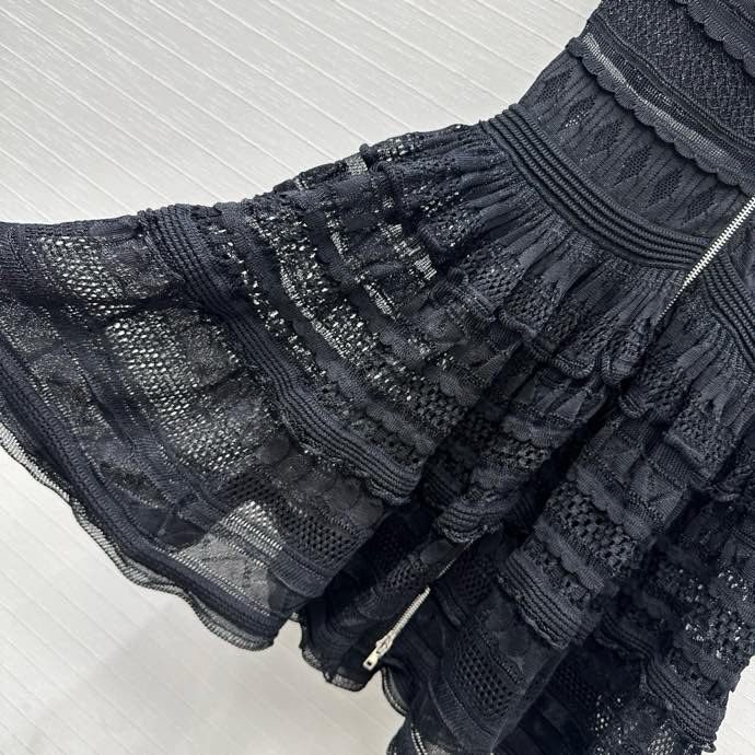 Ажурное трикотажное платье фото 8