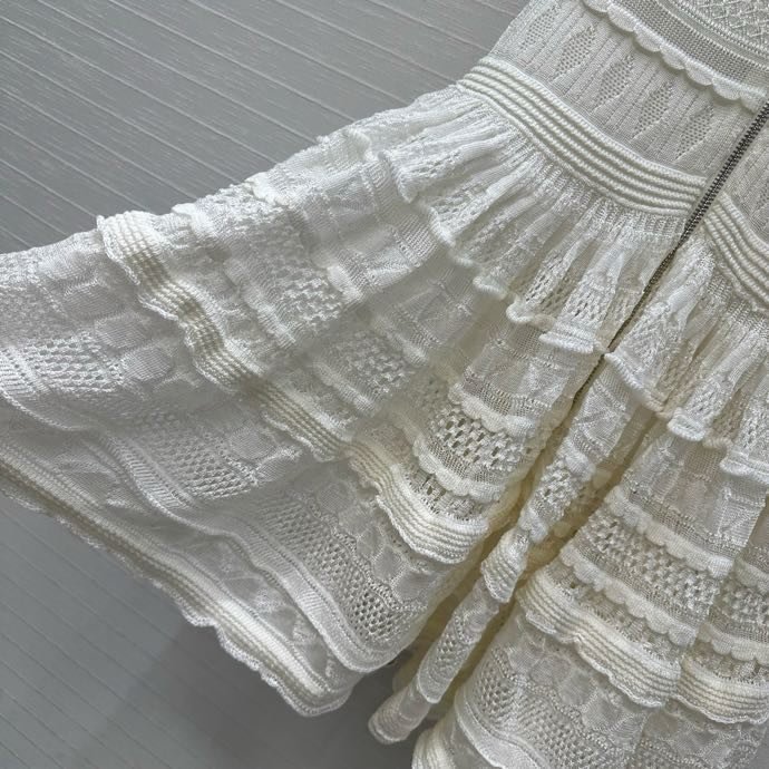 Ажурное трикотажное платье фото 9