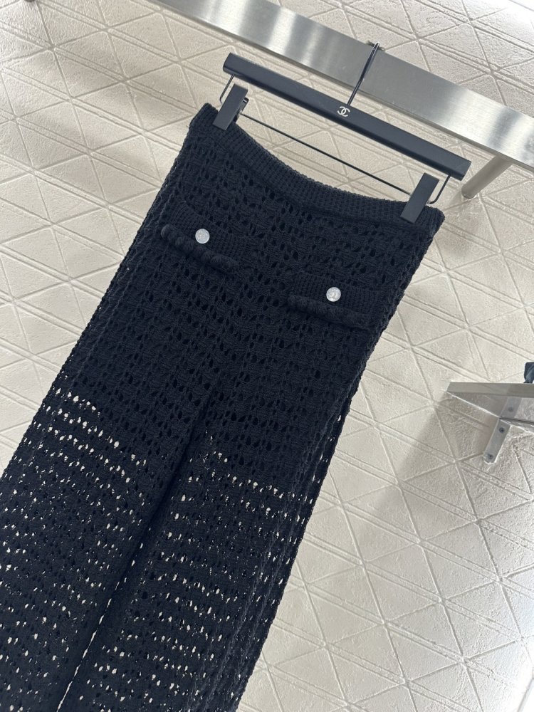 Ажурные брюки с широкими штанинами фото 5