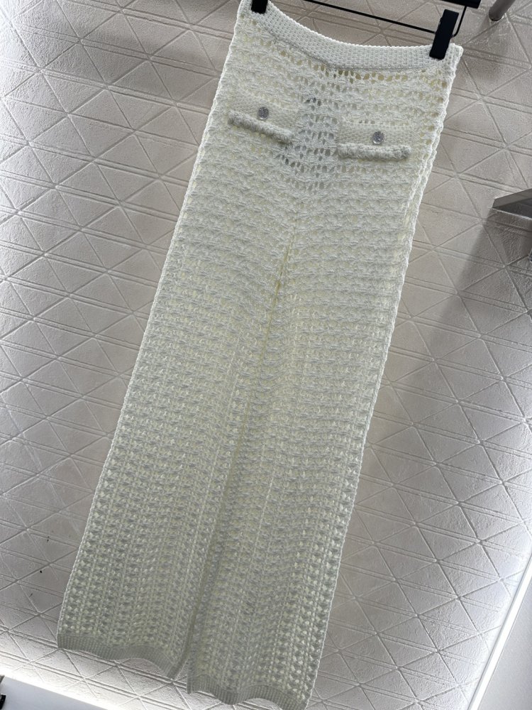 Ажурные брюки с широкими штанинами фото 6