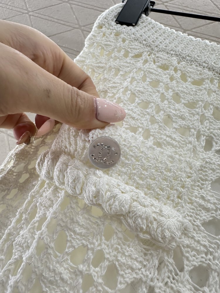 Ажурные брюки с широкими штанинами фото 7