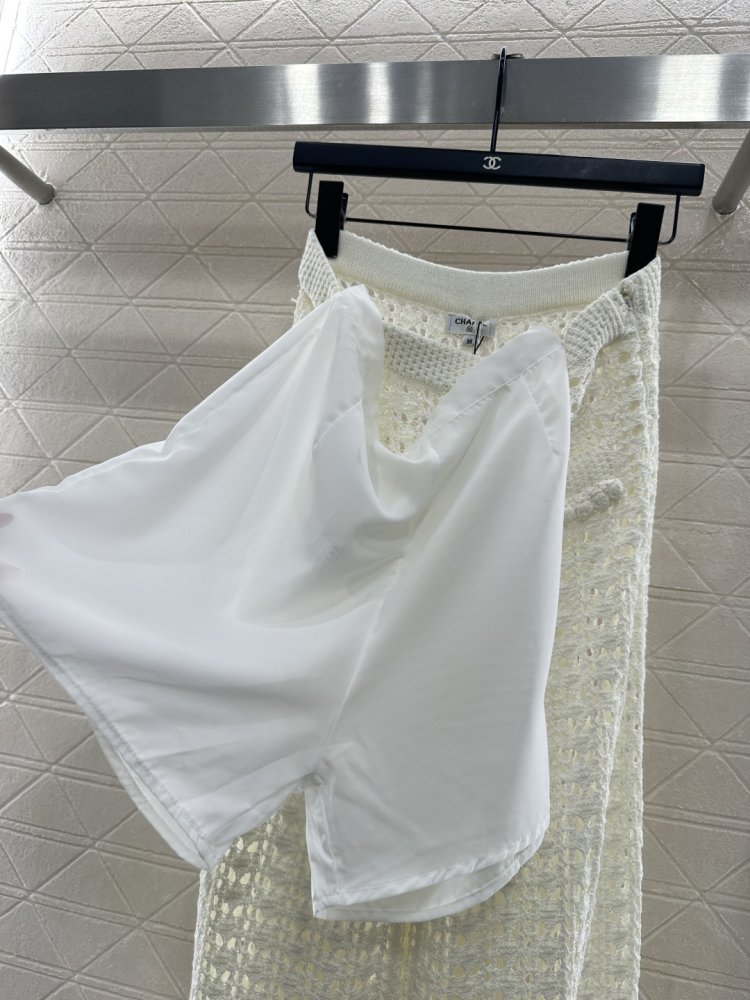 Ажурные брюки с широкими штанинами фото 8