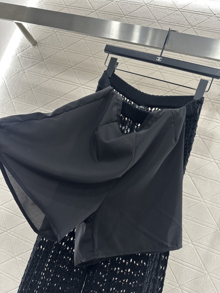 Ажурные брюки с широкими штанинами фото 8