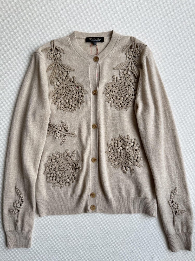 Ажурный кашемировый кардиган фото 3