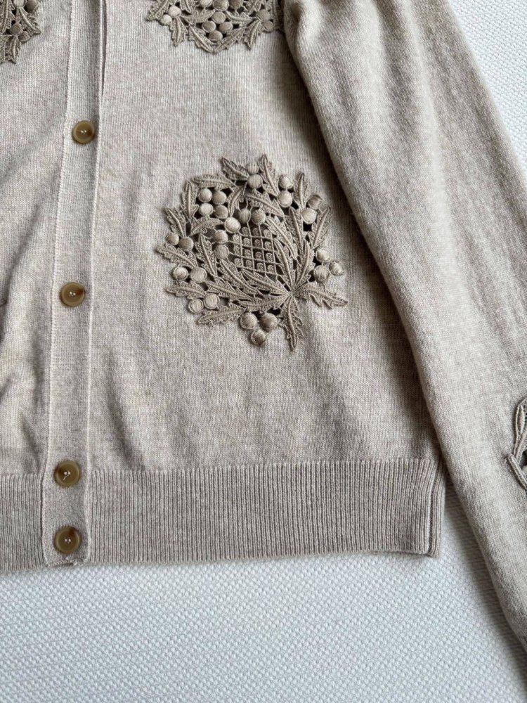 Ажурный кашемировый кардиган фото 6