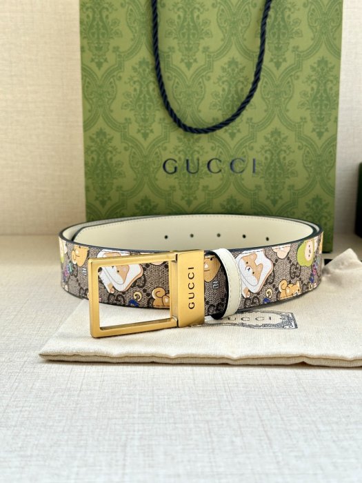 Belt leather 3.8 cm GUCCI GG Marmont фото 3