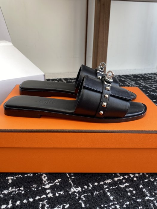 Шлепанцы женские Hermes Kelly фото 2