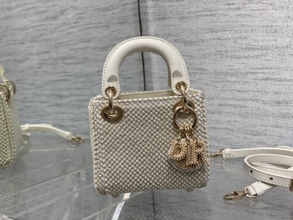 A bag women's Lady Dior Micro 12 cm фото 2