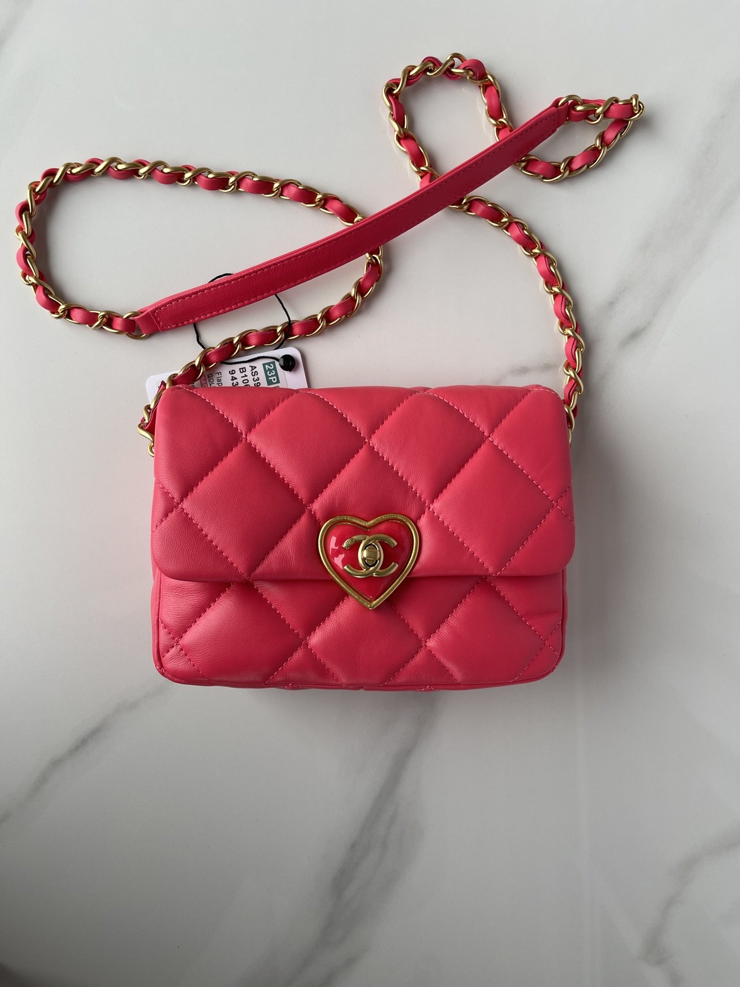Сумка Mini Flap Bag AS3979 18 см, красная фото 9