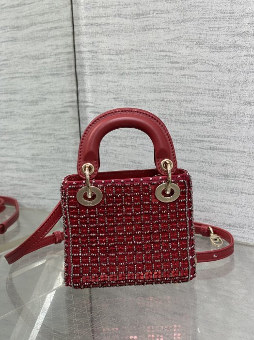 A bag women's Lady Dior Micro 12 cm фото 5
