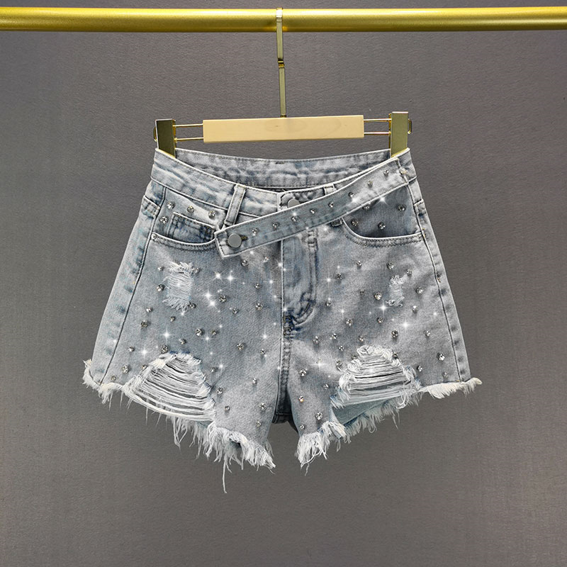 Denim shorts women's, fashionable, Spring summer