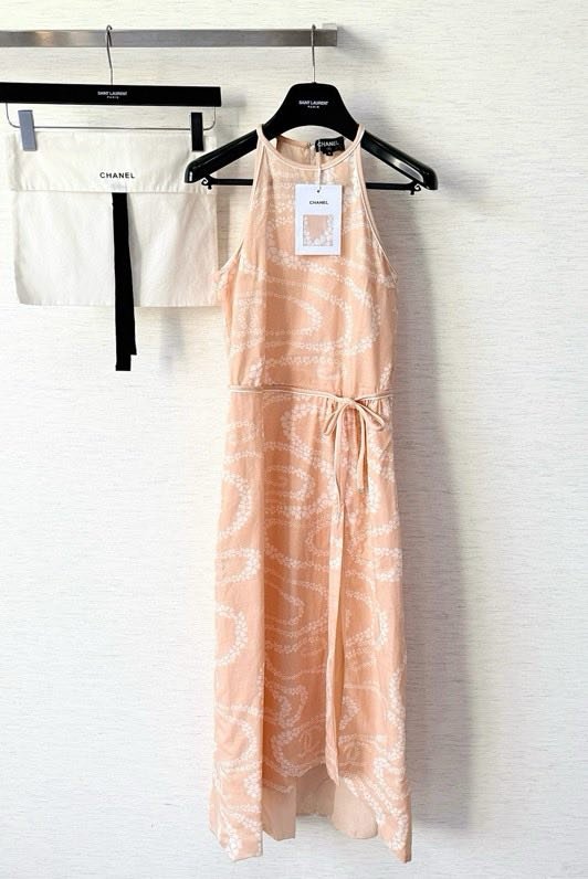 Пляжное платье макси без рукавов Chanel 25M