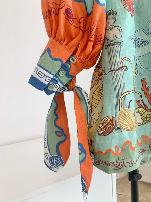 Платье Alemais Linen Color Lobster фото 4