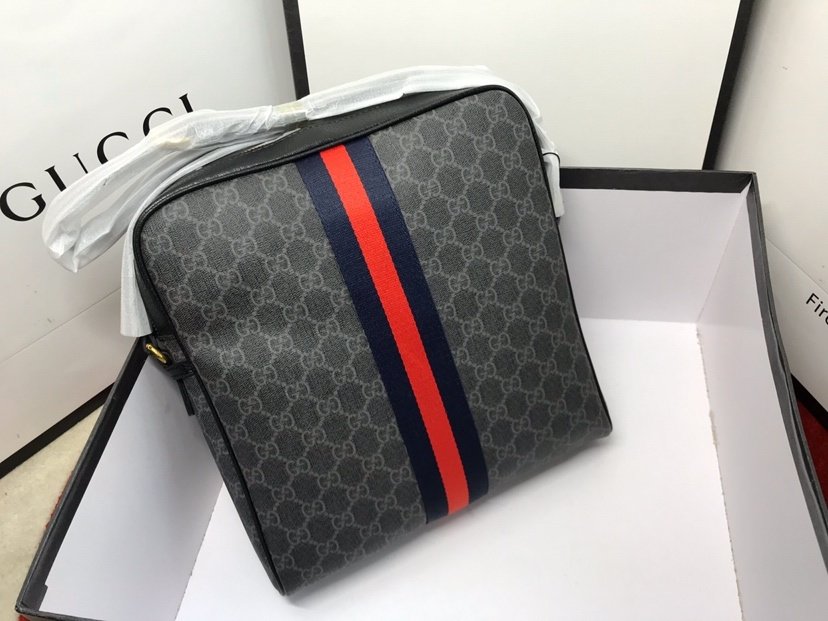 A bag GG Ophidia leather men's 27 cm фото 5