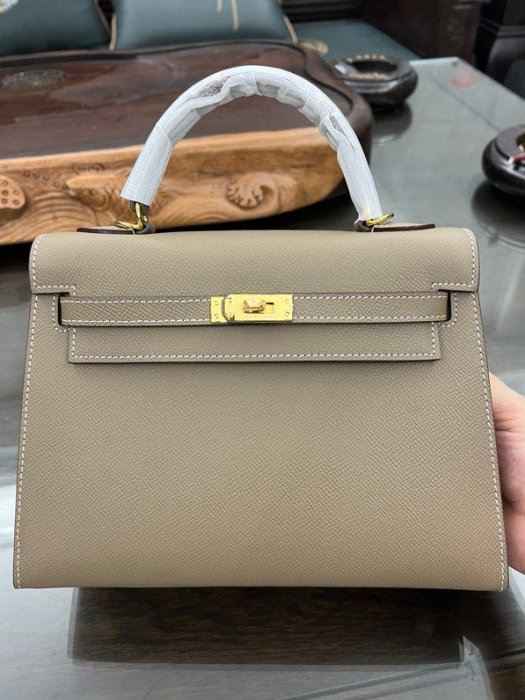 A bag Kelly 25 cm of skin Epsom