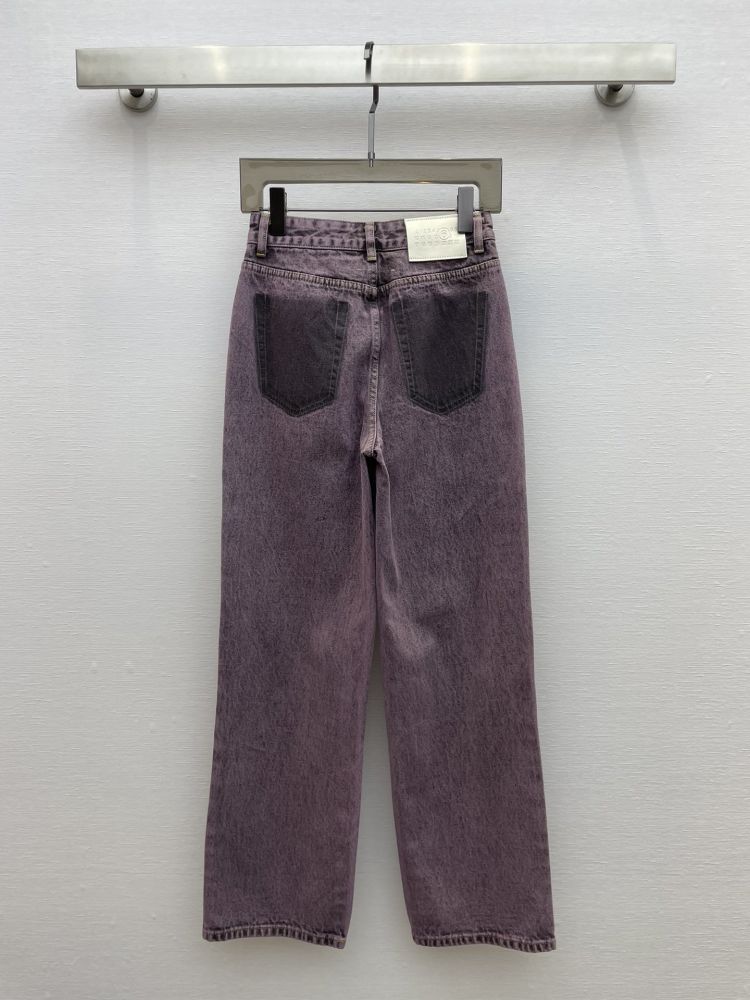 Jeans women's purple фото 2