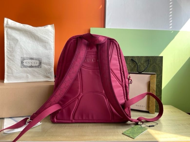 Рюкзак Gucci GG canvas large Rosso Ancora 40 см фото 3