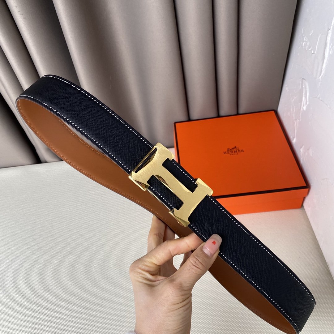 Male belt leather 3.8 cm фото 4