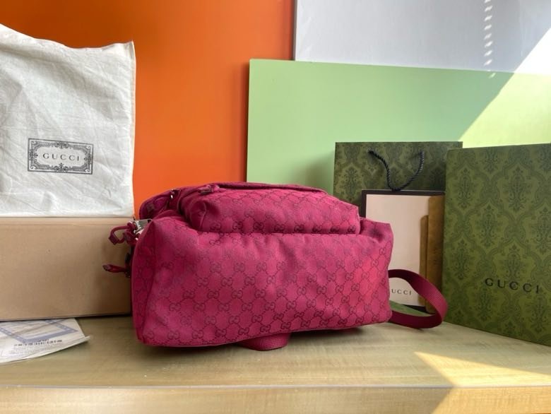 Рюкзак Gucci GG canvas large Rosso Ancora 40 см фото 8