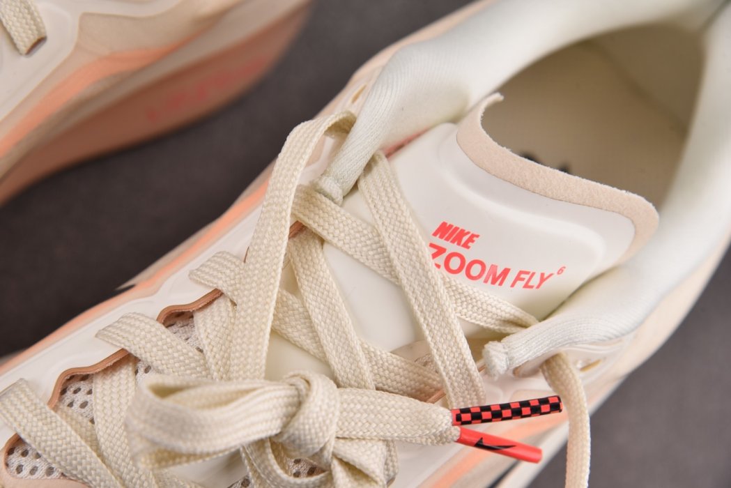 Кроссовки Zoom Fly 6 Pale Ivory Crimson фото 9