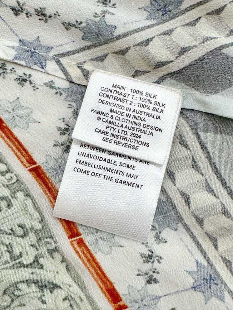 Длинное шелковое платье CAMILLA с V-образным вырезом фото 2