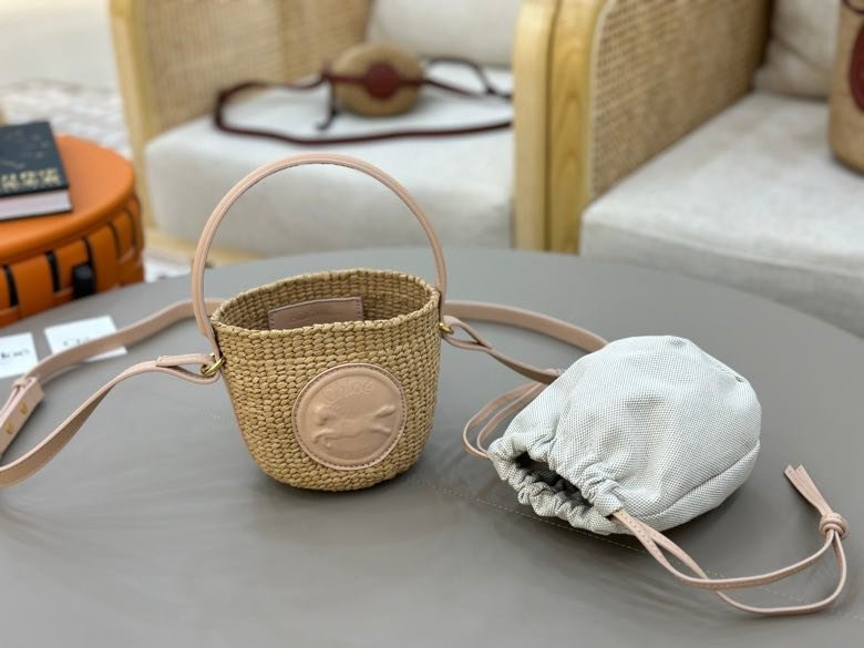 Солом'яний сумка Chloe S25 14 см