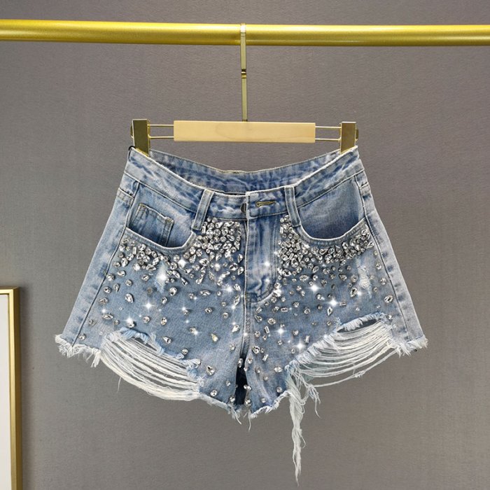 Denim shorts