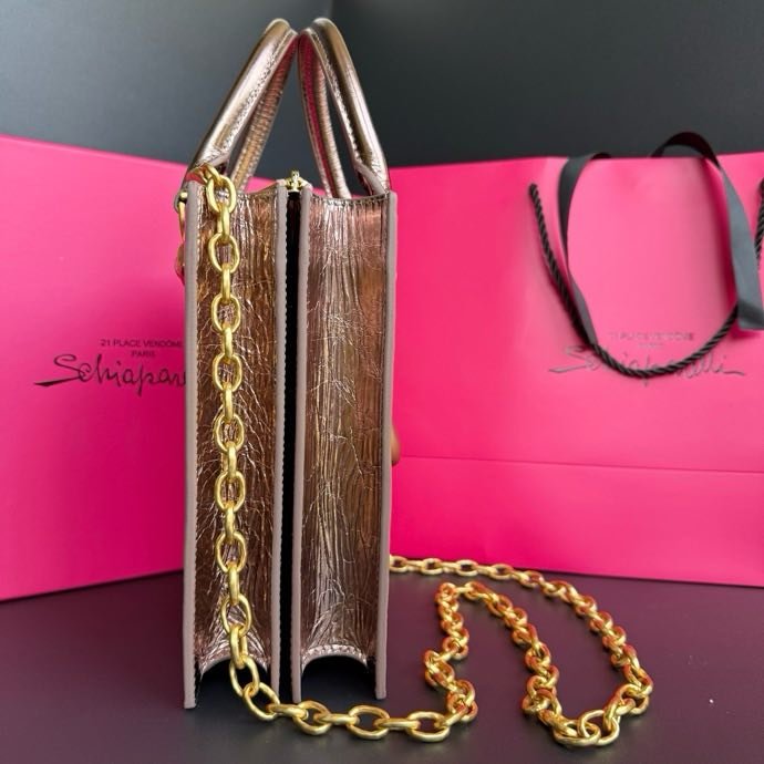 A bag leather women's 20 cm фото 4