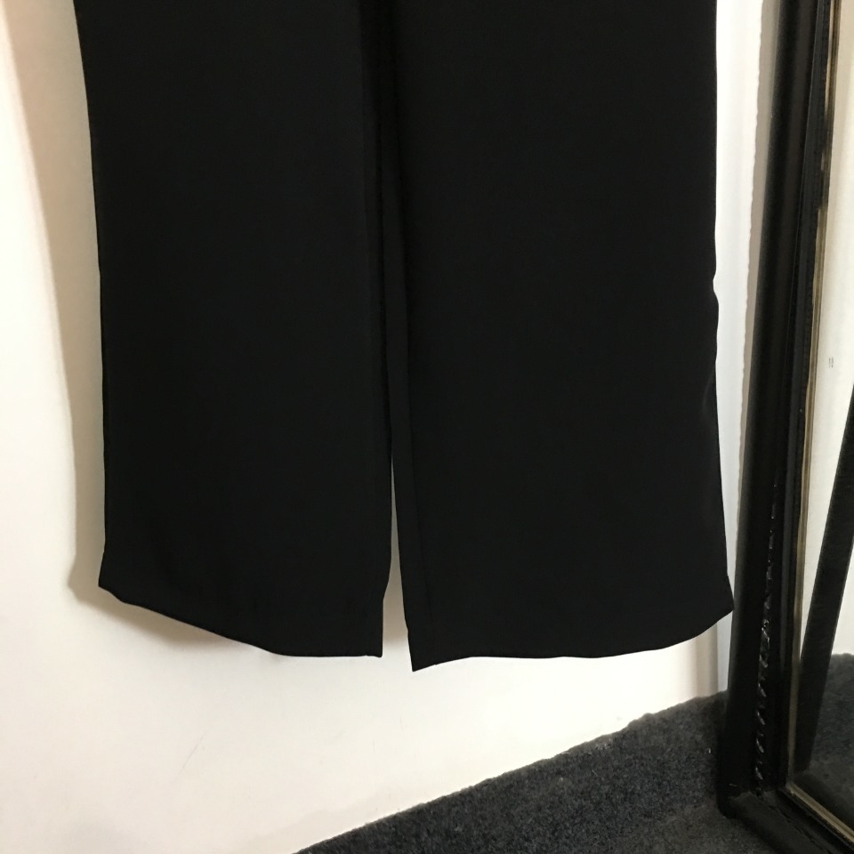 Широкі брюки жіночі чорні фото 3