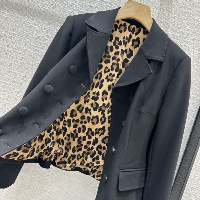 Піджак жіночий з леопардовым принтом фото 8