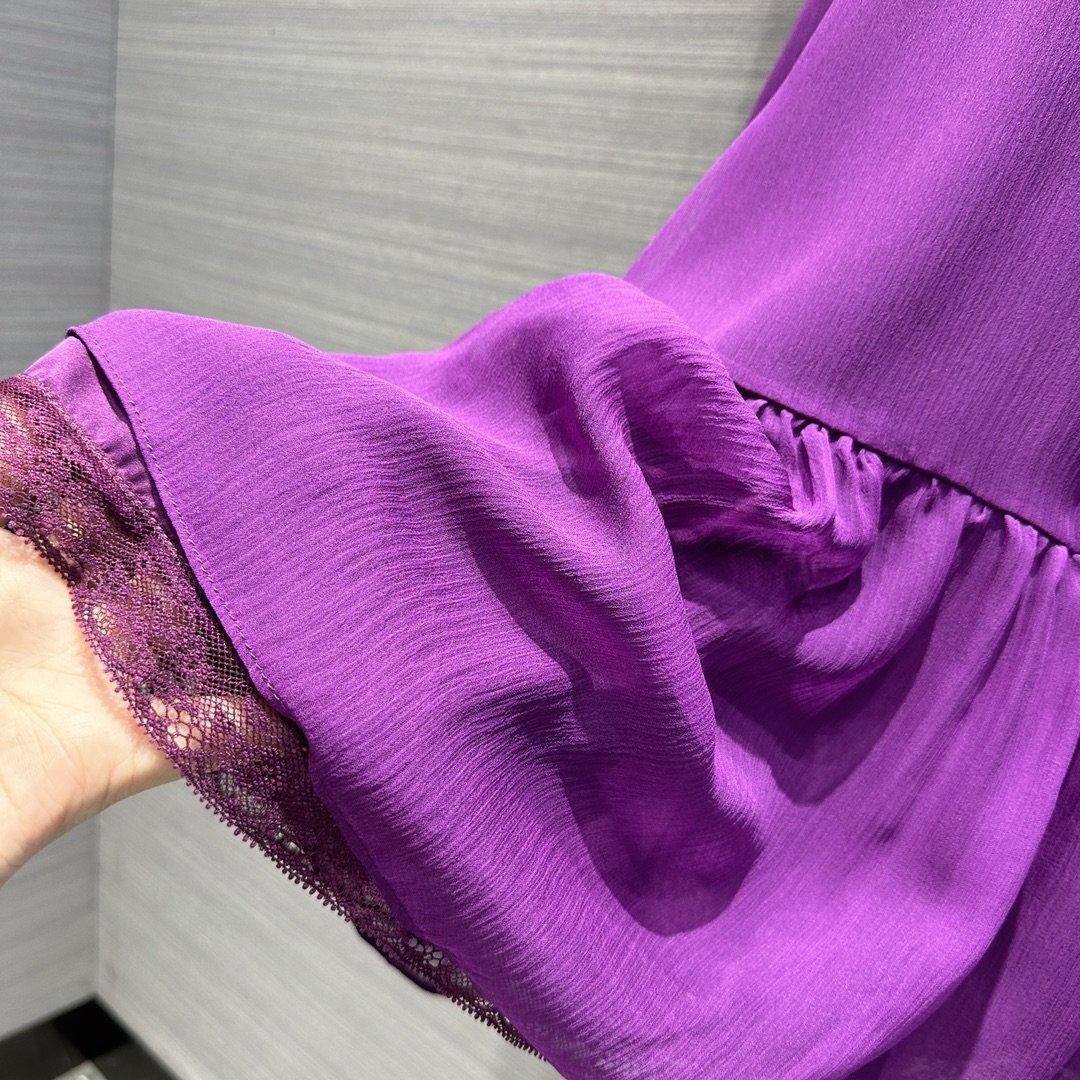 Элегантное фиолетовое платье фото 7