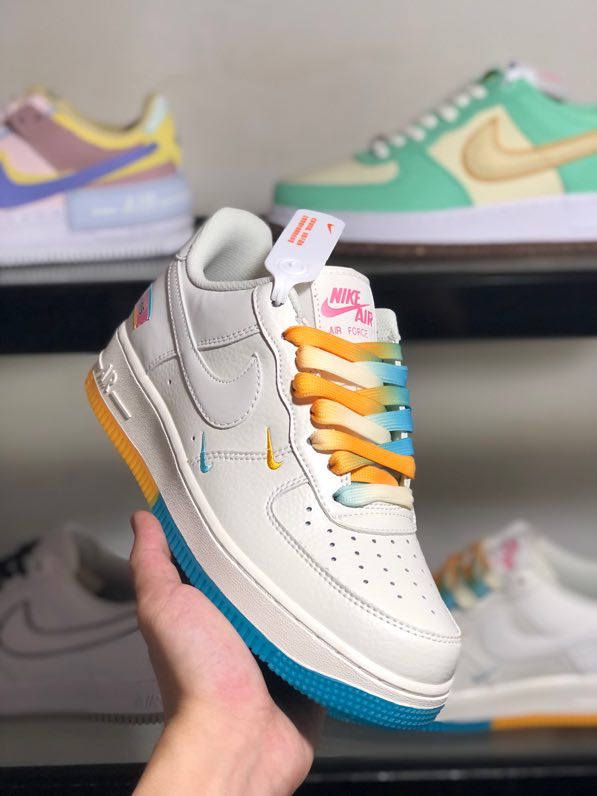 Кроссовки  Air Force 1 07 Low Yellow Blue Limited