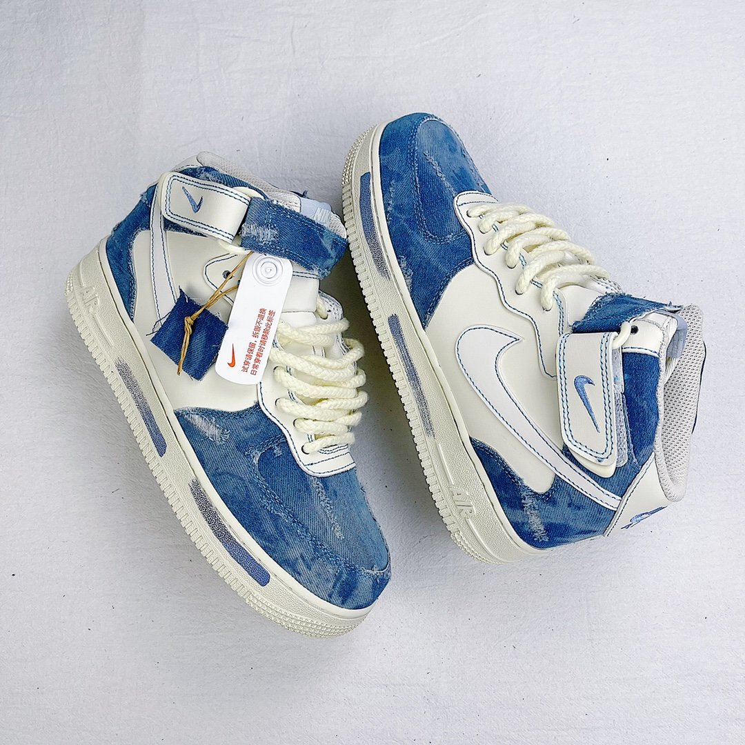 Кросівки Air Force 1 Mid Broken silk CW1888-622 фото 2