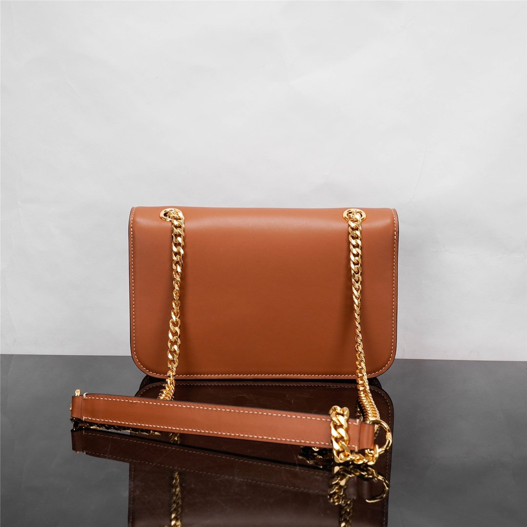 A bag TRIOMPHE FRAME 23 cm, natural leather фото 4