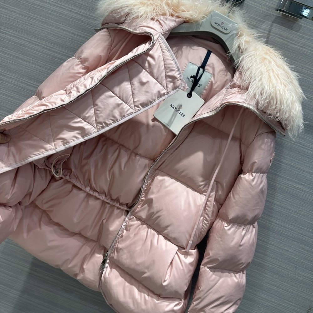 Down jacket from fur collar фото 7